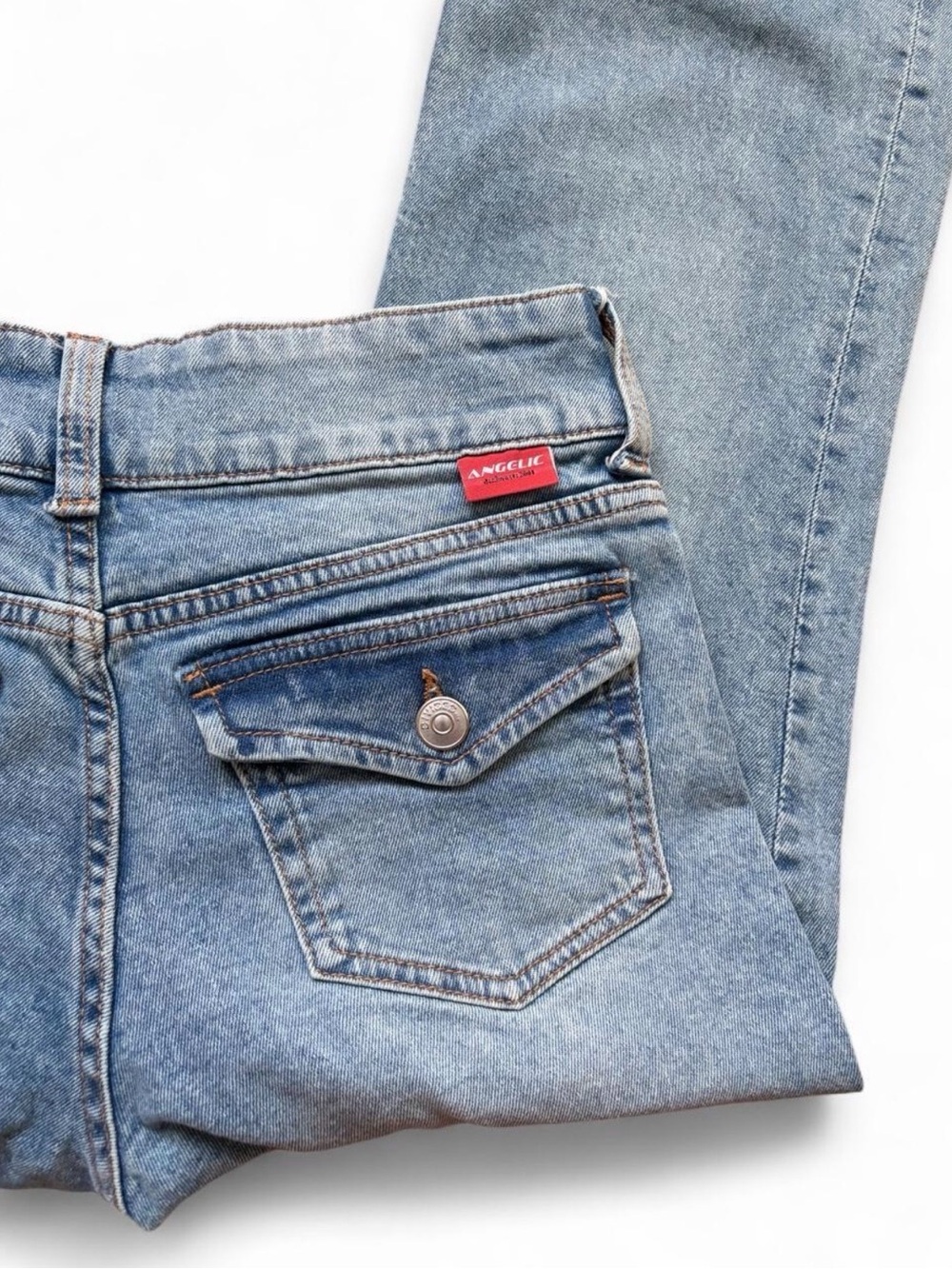 Light Blue Low Rise Jeans - Picture 4 of 7